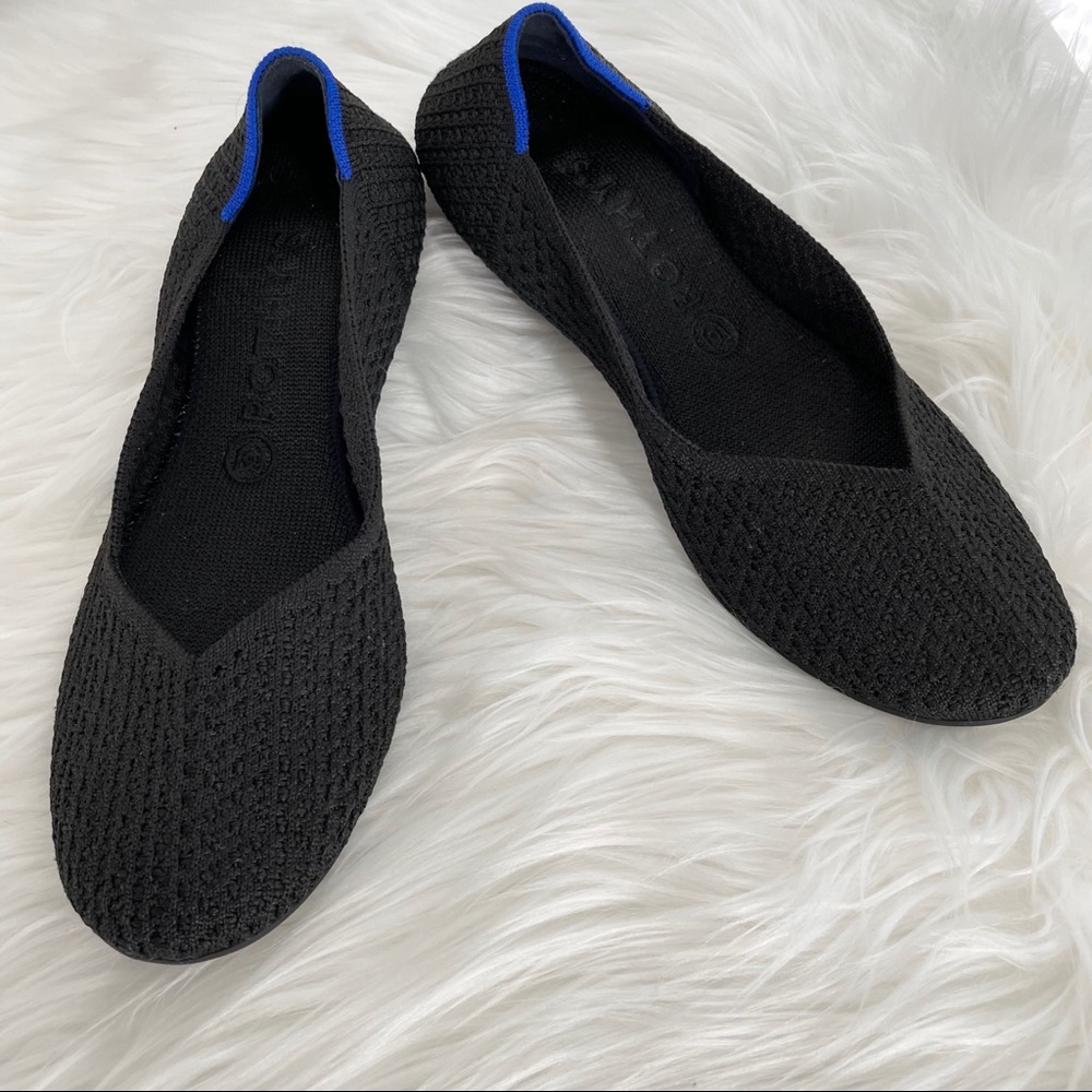 Rothy’s Retired Honeycomb Black Flats